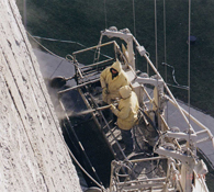 Dry Spray Process Machine Applied Concrete Repairs on Silos From Cradles NCC
